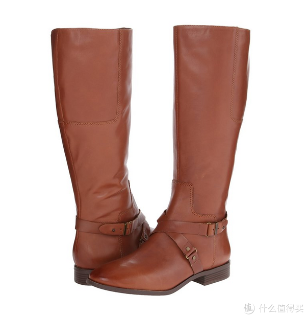 反季囤货：Nine West 玖熙 Blogger Wide-Calf 女款真皮高筒靴