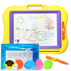 儿童画板磁性写字板 宝宝益智玩具1-3-4-5岁2幼儿彩色黑板超大号