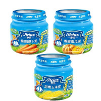 Heinz 亨氏 香甜南瓜泥+胡萝卜泥+嫩玉米泥113g（初期至36个月）
