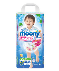 Moony 尤妮佳 纸尿裤 男 加大号XL38片12-17kg