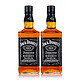 美国 Jack Daniels 杰克丹尼 田纳西州威士忌700ml 双享装