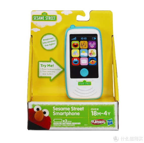 中亚海外购：PLAYSKOOL Sesame Street 儿童玩具手机