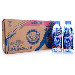 QQ微信端：脉动 Mizone  维生素饮料 水蜜桃味 600ml *15瓶 整箱*2 （赠奔腾吹风机）