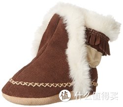 12-18个月码：Robeez Fab Folk Crib 婴儿真皮软底学步冬靴