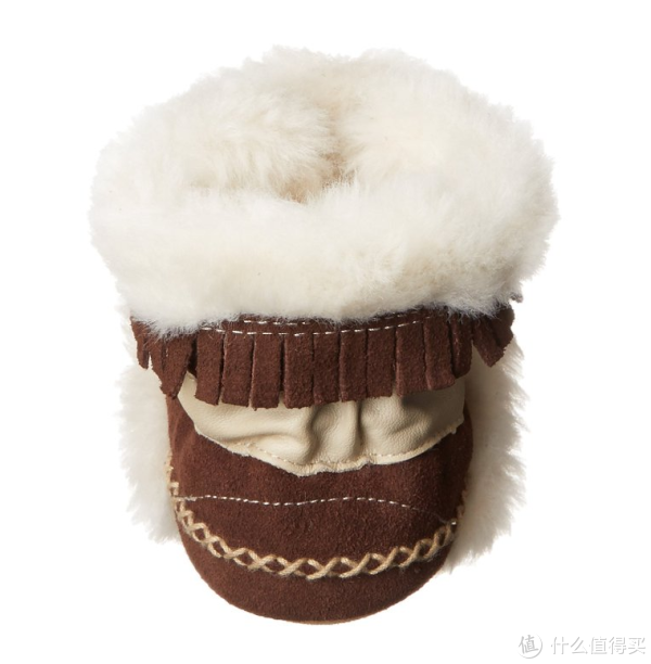 12-18个月尺码：Robeez Fab Folk Crib 婴儿真皮软底学步冬靴