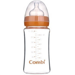 Combi 康贝 宽口玻璃奶瓶（240ml/橙色/S）95010101