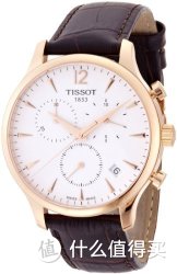 TISSOT 天梭 T0636173603700 三眼式玫瑰金色石英男表