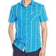 限S码：Original Penguin Mod Plaid Short-Sleeve 男款短袖衬衫