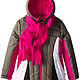 Rothschild Little Girls' Color-Block Jacket and Fleece Scarf