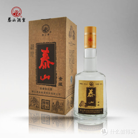 【天猫包邮】泰山 白酒特价38度金缘500ml 礼盒装