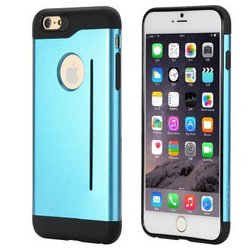 ROCK 洛克 iphone6 plus传世系列 5.5寸创意支架防摔保护壳 闪光蓝