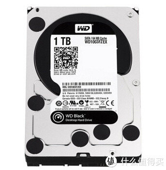 WD 西部数据 黑盘 1TB WD1003FZEX 台式机硬盘