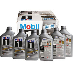 Mobil 美孚 0W-40 1号全合成润滑油 946ml*6支