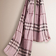 BURBERRY 博柏利 Check Wool Silk scarf  丝毛混纺纱巾