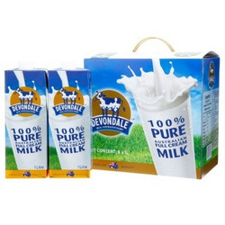 限地区：Devondale 德运 全脂牛奶 1L*6 礼盒装+凑单品