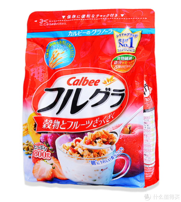Calbee 水果颗粒果仁谷物营养麦片 800g