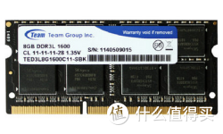 Team 十铨 DDR3 1600 8G 低电压笔记本内存