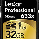 Lexar 雷克沙 Professional 633x 32GB SD存储卡（U3）