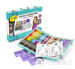 Prime会员专享：Crayola 绘儿乐 Virtual Design Pro-Fashion Set  数码咔咔 时尚服装 水彩笔铅笔绘画套装