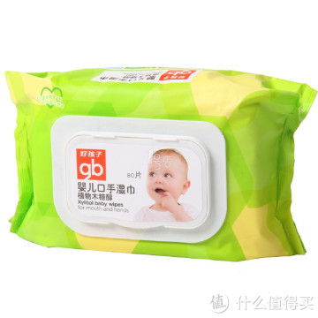 Goodbaby 好孩子 U1202 婴儿口手湿巾 植物木糖醇 80片*10件
