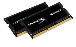Kingston HyperX Impact Black 8GB Kit (2x4GB) 1600MHz DDR3L CL9 SODIMM 1.35V 笔记本内存