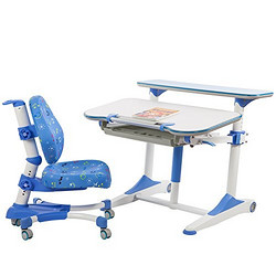 心家宜 青少年成长学习桌椅 专为3-18岁成长设计 王子蓝（厂商直送）