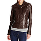 限PRIME会员：COLE HAAN  Leather Jacket 女款真皮夹克