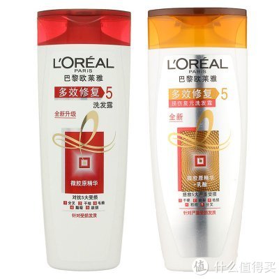 限地区：L'OREAL PARIS 巴黎欧莱雅 多效修复洗发露 400ml + 多效修复损伤复原洗发露 375ml