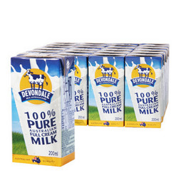 限地区：DEVONDALE 德运 全脂牛奶 24*200mL 