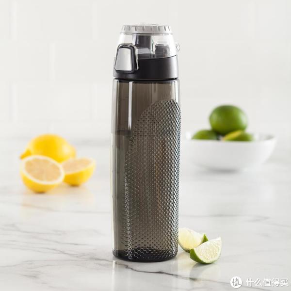THERMOS 膳魔师 Intak Hydration Bottle 一键开合运动水杯(680ml,灰色)