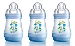 MAM 防胀气奶瓶160ml（3只）（颜色随机）