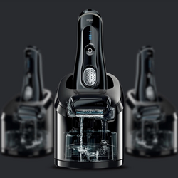 BRAUN 博朗 旗舰级 Series 9系列 9050cc 电动剃须刀（带清洁桶）+清洁液套装