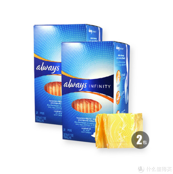always Infinity whisper 未来感·极护 液体卫生巾 夜用300mm 28片*2包