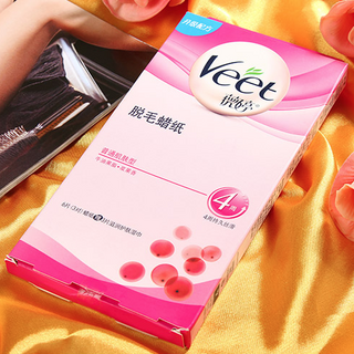 限地区：Veet 薇婷 脱毛蜡纸 普通肌肤型 6片蜡纸+3片滋润护肤湿巾