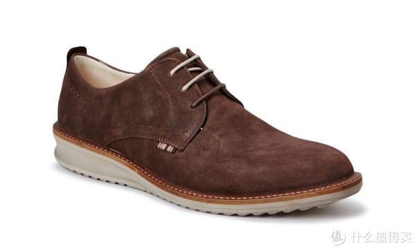 43码起:ecco 爱步 Contoured Plain Toe Tie 男士休闲皮鞋
