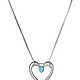 Sterling Silver Swiss Blue Topaz Heart Pendant  女款925纯银项链