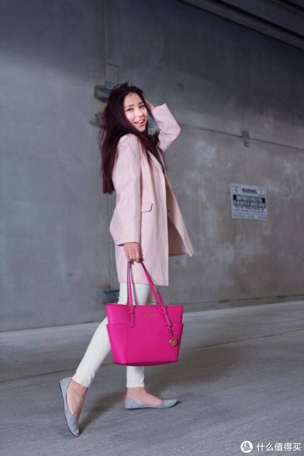 MICHAEL Michael Kors Jet Set East West 女士真皮单肩包