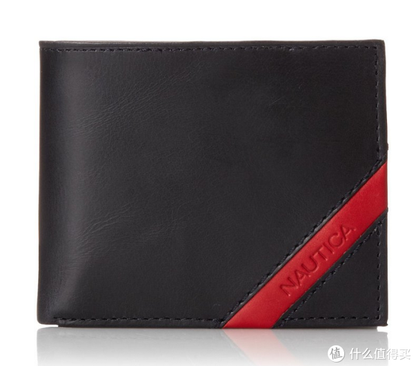 凑单品:NAUTICA 诺帝卡 Passcase with Red Corner Diagonal Band 男款短钱包