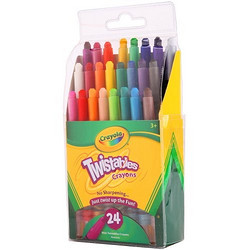 Crayola 绘儿乐 24色迷你装可拧转蜡笔
