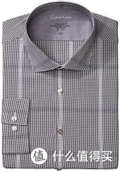 大码福利：Calvin Klein Xtreme Slim Fit Graphic Check 男士修身衬衫