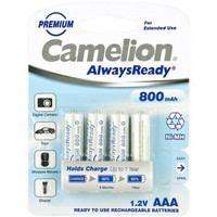Camelion 飞狮 AlwaysReady 储能型 7号镍氢充电电池 4节