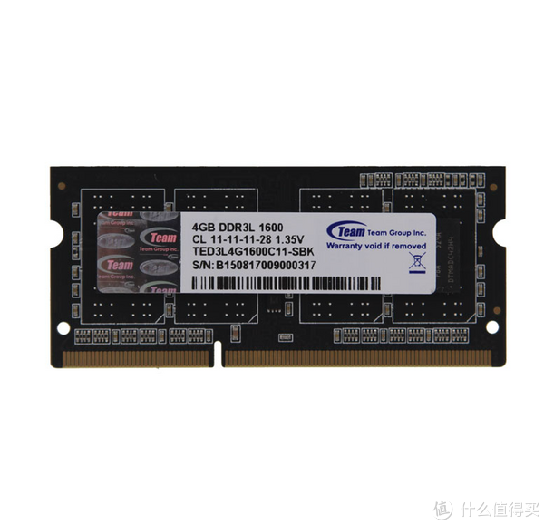 Team 十铨 DDR3 1600 4G 低电压笔记本内存