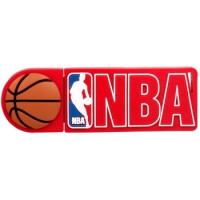 NBA UD003 经典软胶16G U盘 红色