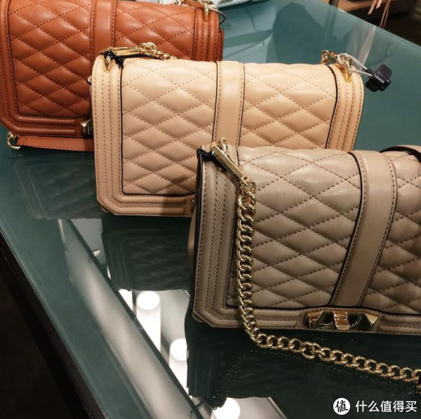 REBECCAMINKOFF Love 菱格纹女士单肩包