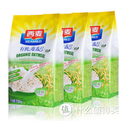 SEAMILD 西麦 有机燕麦片 720g*3袋+双层碗