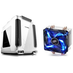 微信端：DEEPCOOL 九州风神 蒸汽城堡 M-ATX机箱+ 玄冰400 多平台 CPU散热器