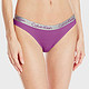 Calvin Klein 女士三角内裤 紫粉绿3色混装
