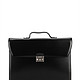 Calvin Klein 卡尔文·克莱恩 黑色牛皮材质纯色男士手提公文包
