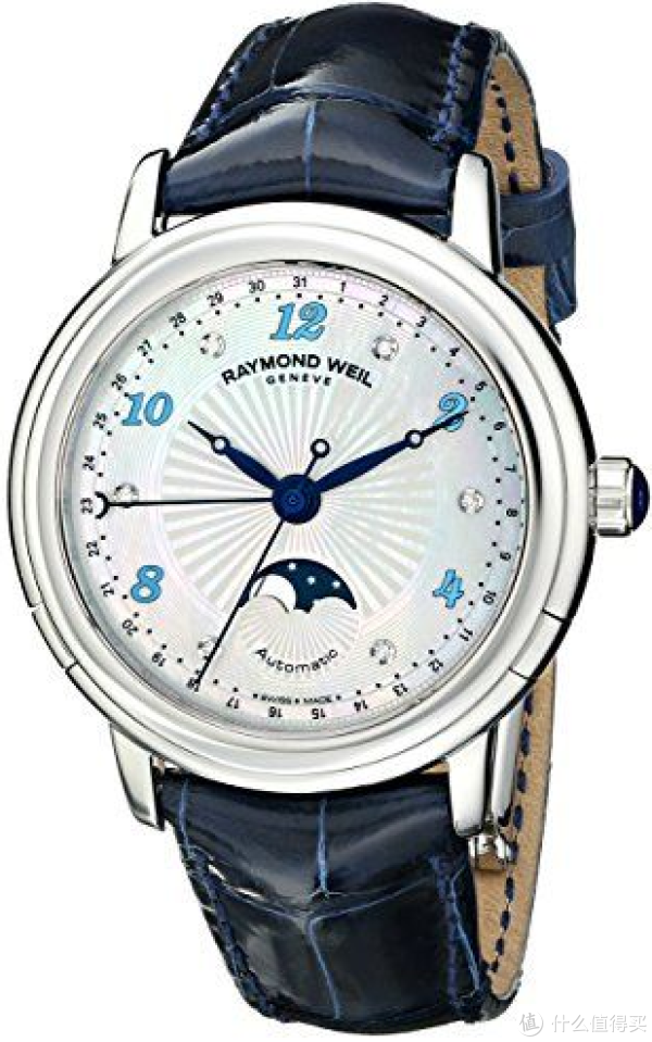 RAYMOND WEIL 蕾蒙威 Maestro 经典大师系列 2739-L3-05985 女士月相自动机械腕表