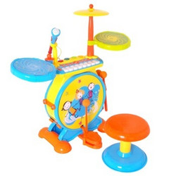 宝丽 儿童爵士鼓 架子鼓 宝宝音乐玩具